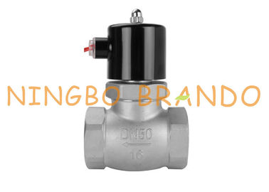 Unid-Type Reeks 2“ Klep Op hoge temperatuur van de het Roestvrije staalsolenoïde van de Zuiger de Proefstoom AC220V DC24V van de V.S.