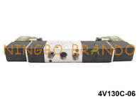 AirTACtype 5/3 Manier BSPT 1/8“ Pneumatische Solenoïdeklep 24VDC 220VAC 4V130C-06