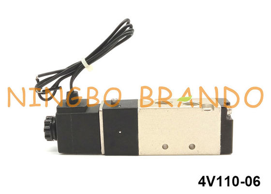 1/8“ NPT 4V110-06 Airtac Type Pneumatische Solenoïdeklep 5/2 Manier 24VDC