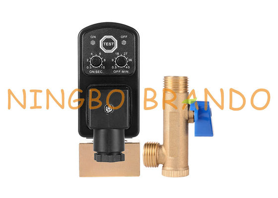Automatische het Afvoerkanaalklep van de luchtcompressor met Tijdopnemer 1/4“ 1/2“ 110V 220V
