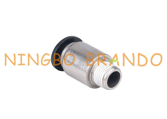 1/4“ 8mm Ronde Mannelijke Rechte verbindt Snel Pneumatische Slangmontage