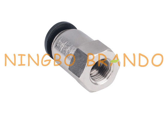 1/4“ 8mm Vrouwelijke Rechte Duw Pneumatische Slangmontage snel om te verbinden