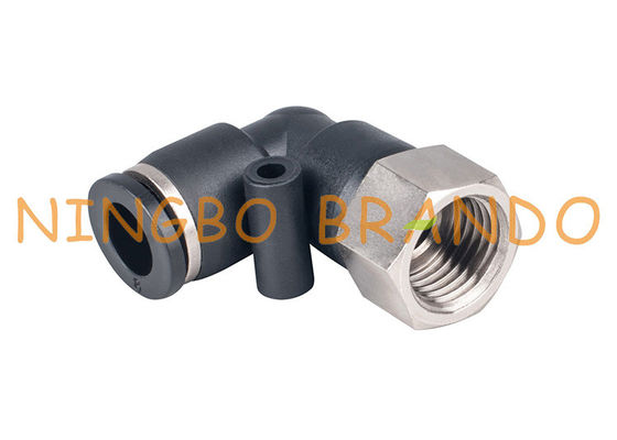 1/4“ 8mm Vrouwelijke Elleboogduw Pneumatische Slangmontage snel om te verbinden