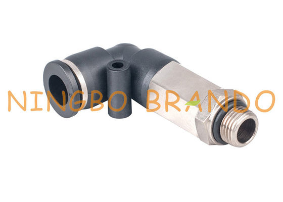 1/4“ verbindt de 8mm Uitgebreide Mannelijke Elleboog snel Pneumatische Slangmontage