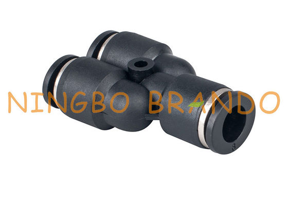 1/4“ 8mm Duw Buisunie Y Pneumatische Slangmontage snel om te verbinden