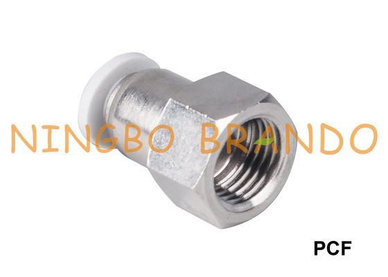 Duw van de de Slangmontage van PCF de Vrouwelijke Rechte Pneumatische om 1/8“ 1/4“ te verbinden