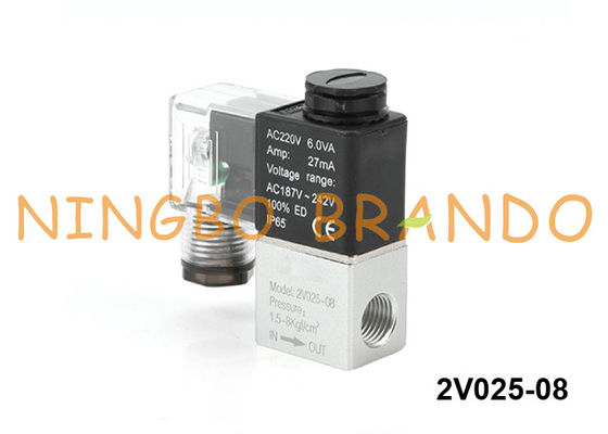 het Type van 2V025-08 Airtac Klep van de Luchtsolenoïde 1/4“ 24VDC 12VDC