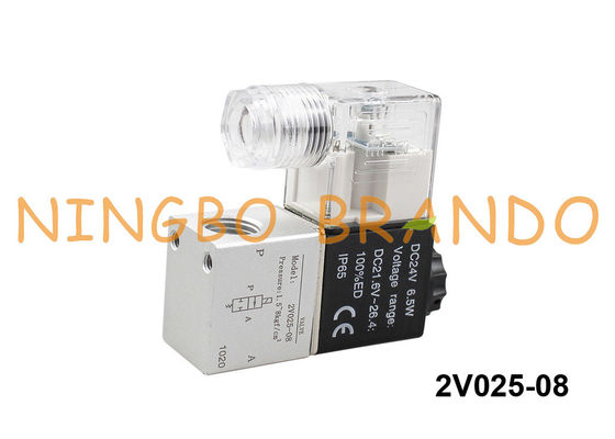 het Type van 2V025-08 Airtac Pneumatische Solenoïdeklep 1/4“ BSP 220V AC