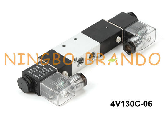 Het Type van 4V130C-06 Airtac Pneumatische Solenoïdeklep 5/3 Manier 24V 220V