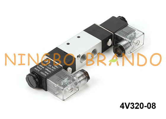 het Type van 4V320-08 Airtac Pneumatische Dubbele Solenoïdeklep 4V320-1/4 24V 220V