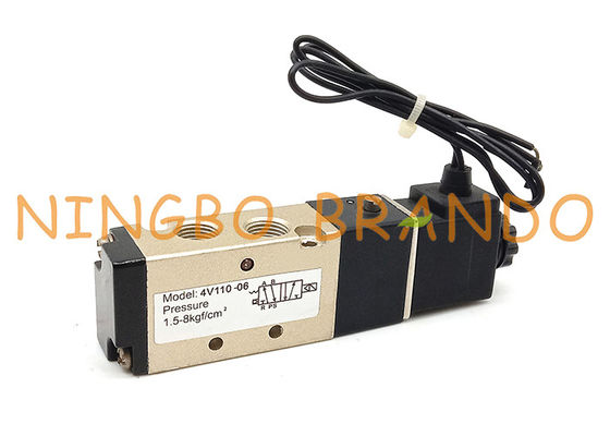 4V110-06 1/8“ 2 Positie 5 Klep van de de Controlesolenoïde van de Haven de Pneumatische Lucht