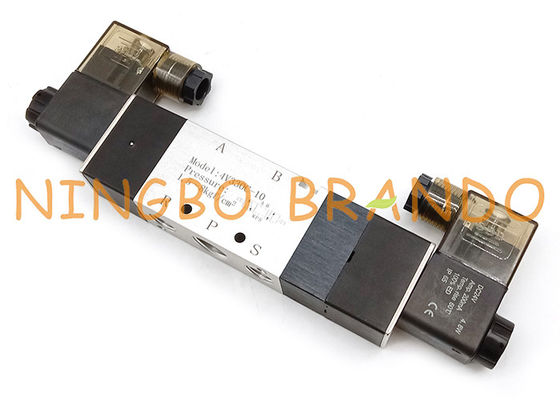 4v330c-10 3/8 Duim 5/3 de Manier Gesloten Klep van de Centrum Pneumatische Solenoïde