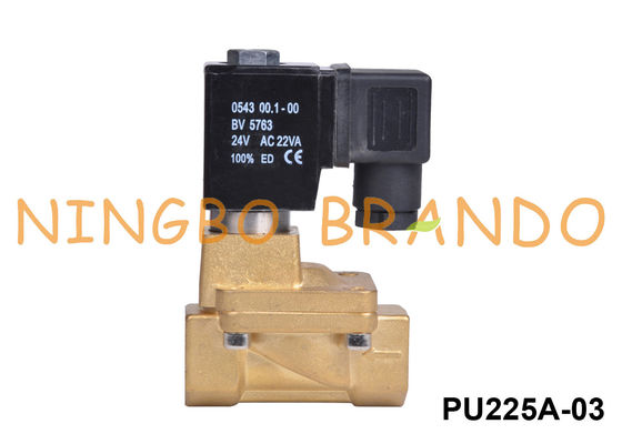 PU225A-03 Shako Type 3/8“ de Klep van de Messingssolenoïde 24VDC 110VAC 220VAC