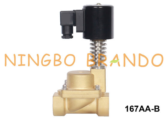 3/4 de Solenoïdeklep van het 1 Duimmessing voor Warm water 24VDC 220VAC