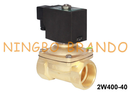 1,5 Duim 2 de Klep van de het Watersolenoïde van het Maniernc Messing 24VDC 220VAC