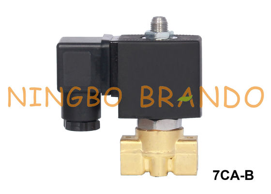 3-Way Klep van de het Messingssolenoïde van de Waterlucht 1/8“ 1/4“ 12VDC 24VDC 110VAC 220VAC