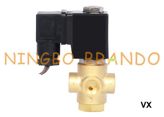 De Solenoïdeklep 1/8“ 1/4“ 12V 24V 110V 120V 220V 230V 3 van het manier Universele Messing