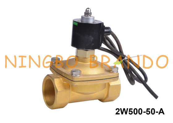 2 de“ Waterdichte IP68-Klep van de Messingssolenoïde voor Waterfontein 24V 220V