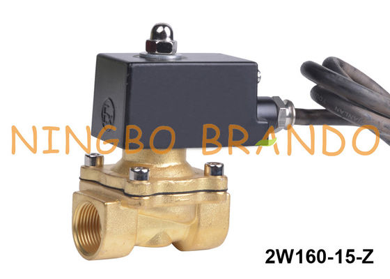 1/2“ Explosiebestendige de Solenoïdeklep 2 Manier NC 24V 220V van het Watermessing