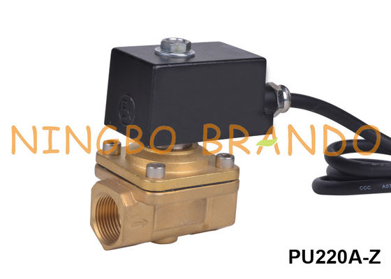 Explosiebestendige 2/2 de Solenoïdeklep PU220 24V gelijkstroom 110V 220V AC van het Maniermessing