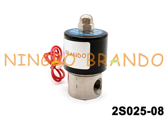 Van het het Roestvrije staalwater van sus-08 2S025-08 1/4“ de Solenoïdeklep