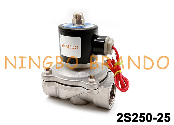 AC220V 24VDC suw-25 2S250-25 1“ de Elektromagnetische Klep van de Waterlucht