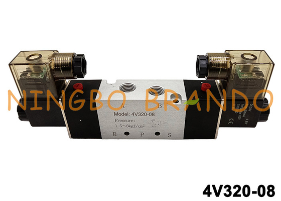 het Type van 4V320-08 Airtac de Pneumatische Klep van de Luchtcontrole 4V320-1/4 24V 220V