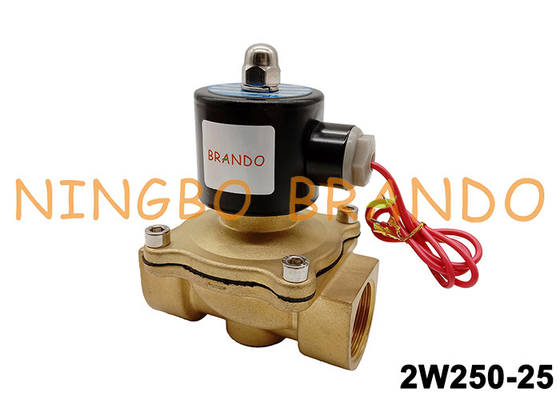 de Reeks van 2W250-25 2W Materiaal van het de Klepmessing van de 1 Duim het Elektrische Solenoïde