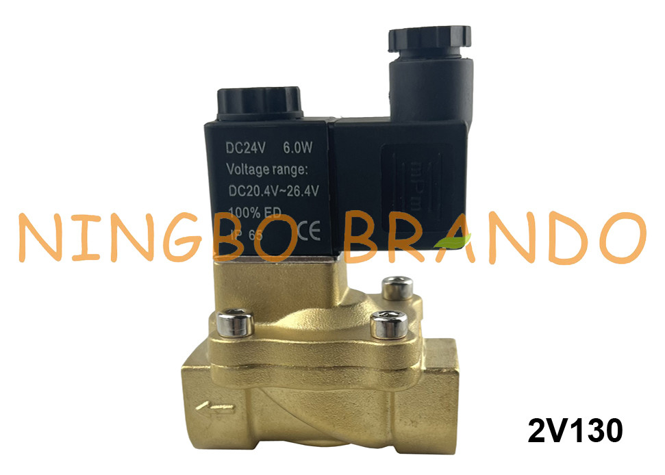 Airtactype - 2/2 Manier Klep van de Messingssolenoïde 2V130-10 2V130-15 3/8“ 1/2“