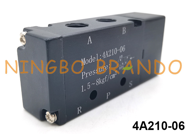 4A210-06 5/2 het Type van Manierairtac Pneumatische Lucht Proefvalve assembly 5 Manier 2 Positie