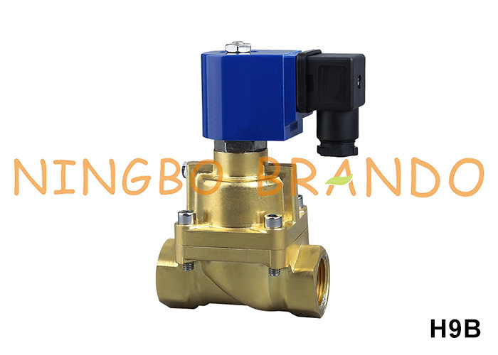 100 bar HoogdrukwaterLuchtketting Messing Solenoïde Valve 3/8' 1/2' 3/4' 1'' 220VAC 24VDC