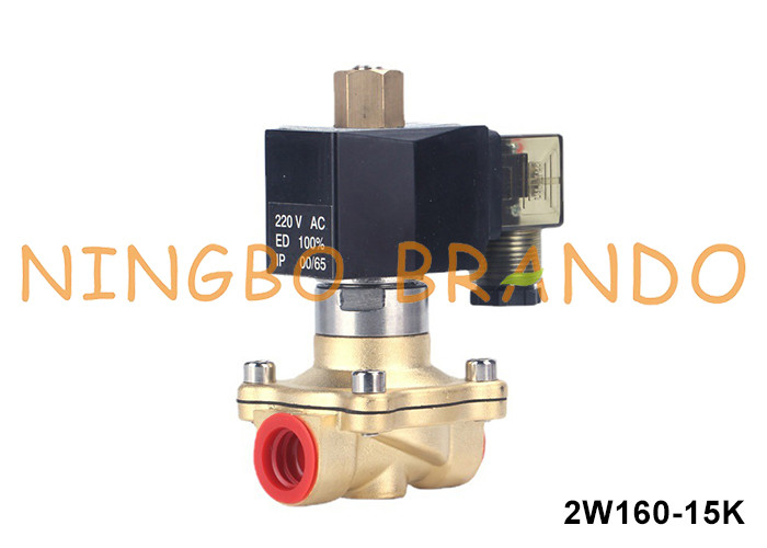 1/2' normaal open koperen magnetoventil voor water lucht gas vloeistof 24VDC 220VAC