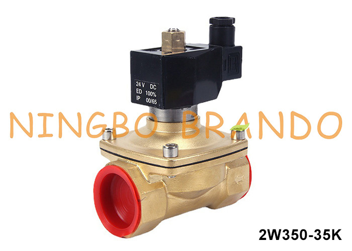 1-1/4' tweeweg normaal open koperen watersolenoïde klep 220V 110V 24V 12V