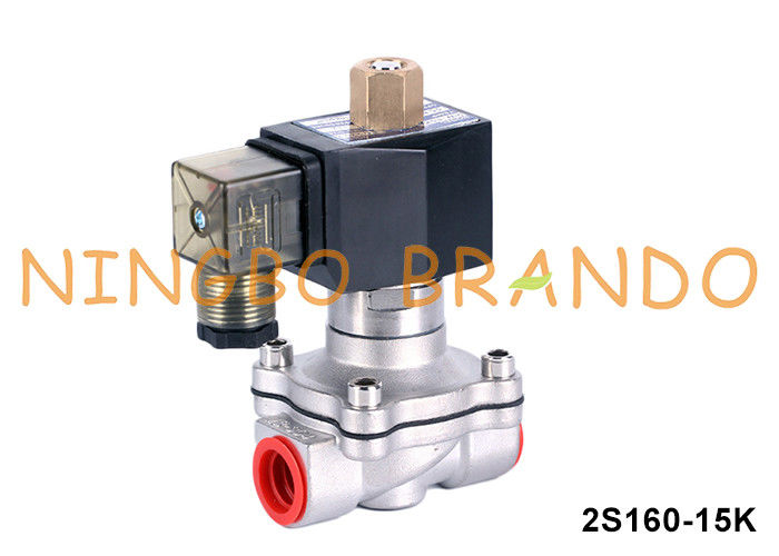 1/2'' 2 Way normaal open water roestvrij staal elektrisch ventiel 220V 110V 24V 12V