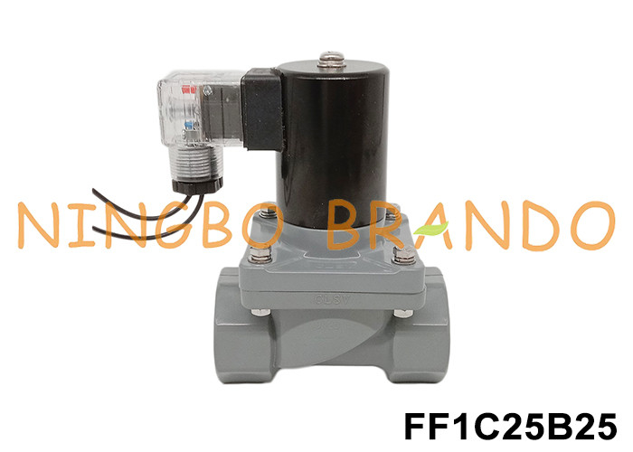 1' DN25 anti-corrosieve magnetoventil met CPVC-karosserie 24V 110V 220V