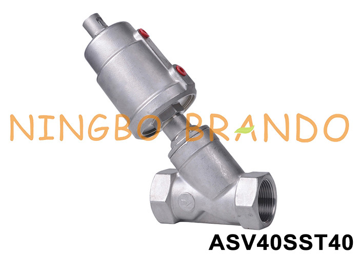 1-1/2&quot; draadpoort DN40 Y type pneumatische hoekstoelklep