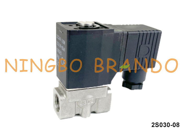 2S030-08 Airtac-type magnetoventil van roestvrij staal 24V 110V 220V 1/4'