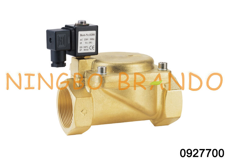0927700 1.6Mpa Normale dicht 2 Way Messing Electric 2 Inch DN50 Water Solenoïde Valve