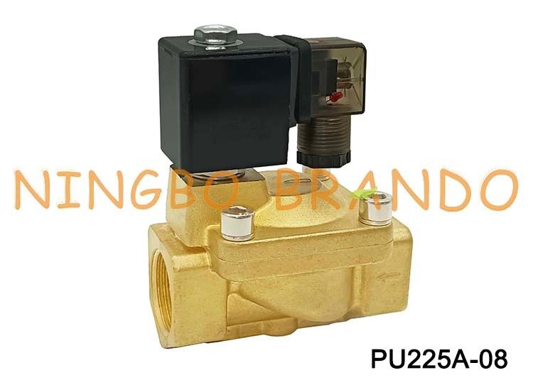 PU225A-08 SHAKO Type 1 '' Water Lucht Messing Magneetventiel 24VDC 110VAC 220VAC
