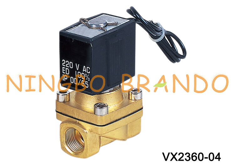 VX2360-04 1/2 '' SMC-type messing magneetventiel voor waterlucht 220V 110V 24V