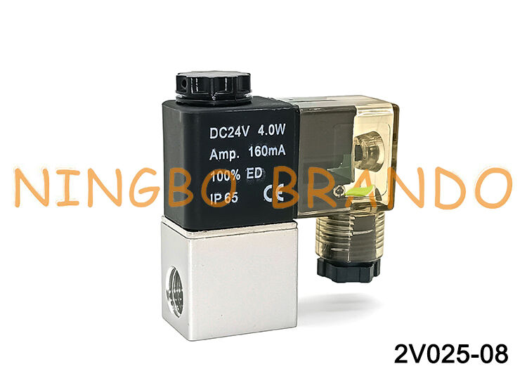AIRTAC Type 2V025-08 Normaal gesloten 12V 24V 220V Pneumatische luchtmagneetklep