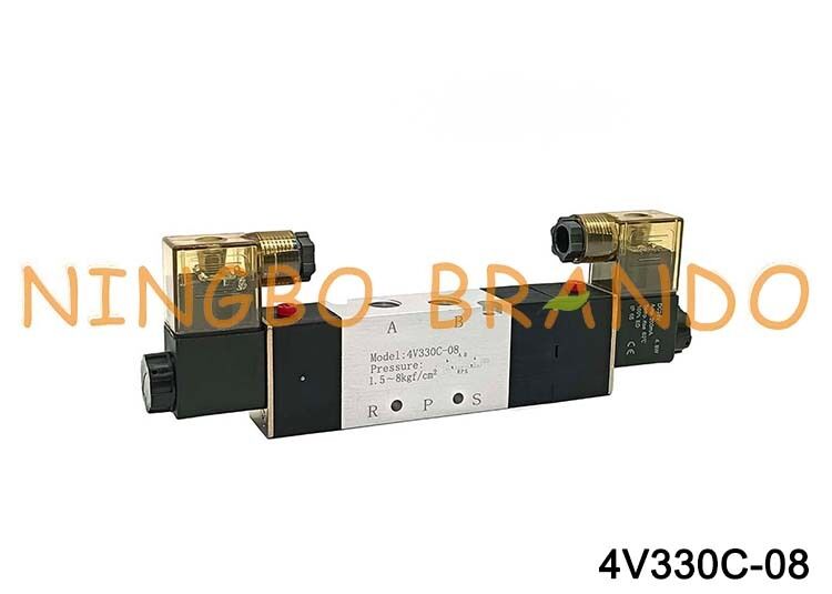 AIRTAC Type magneetventiel Luchtventiel 4V330C-08 DC 12V 24V AC 110V 220V