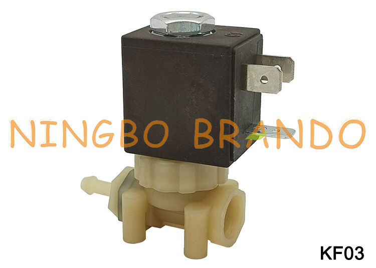 Koffie Espresso Maker 1/8 ''2 Weg Food Grade Veilig PA66 Plastic Magneetventiel DC24V KF03