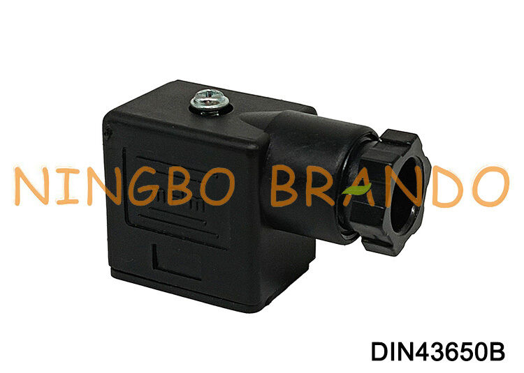 Magneetventielspoelconnector DIN43650 B MPM Zwart DIN 43650 Type B