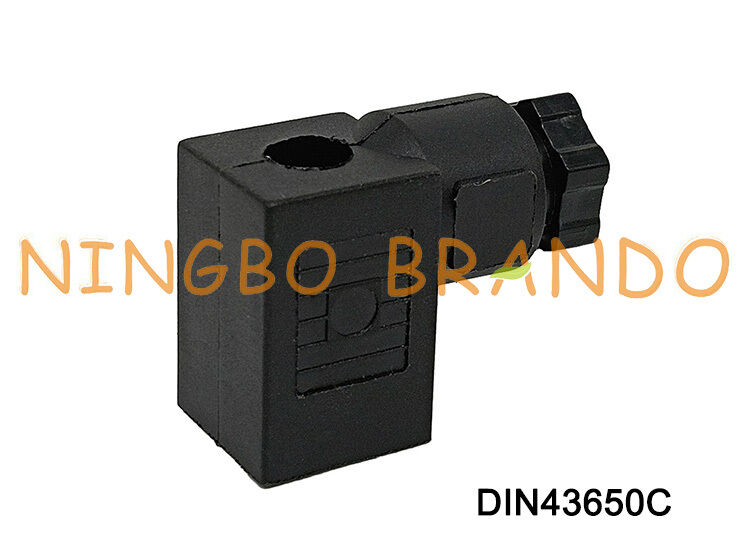 Magneetventielspoelconnector DIN43650 C MPM Zwart DIN 43650 Type C