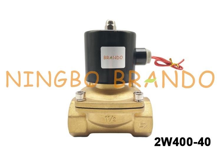 11/2“ UNID Type uw-40 2W400-40-de Solenoïdeklep van de Messingsdatatransportbesturing voor de Olie van het Watergas