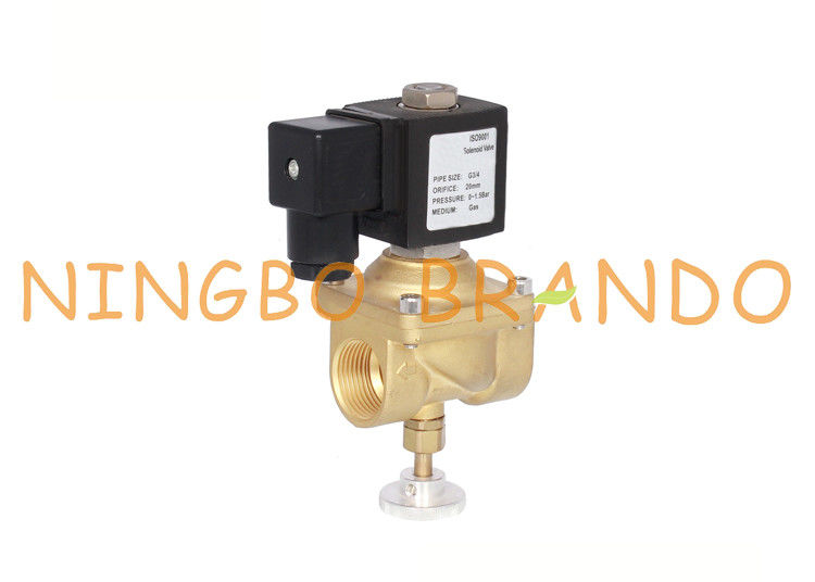 1/2“ 3/4“ 1“ manueel Regelbare Bassolenoïdeklep voor Natuurlijk Steenkolengas 12VDC 24VDC 230VAC