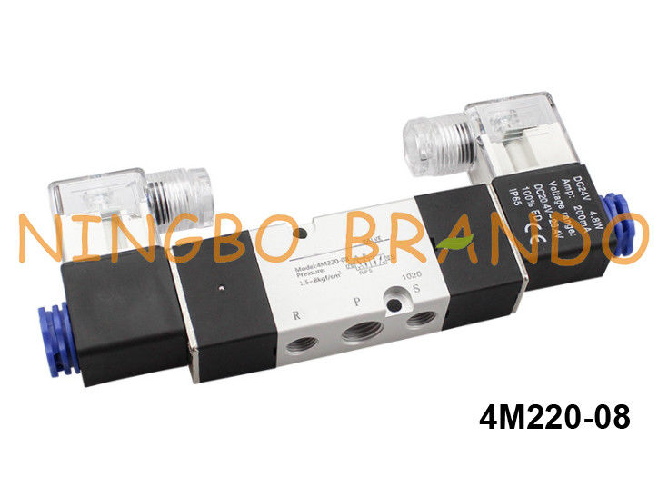 het Type van 4M220-08 Airtac de Solenoïdeklep 5 Manier 2 van Namen Positie