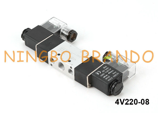 het Type van 4V220-08 Airtac Pneumatische Solenoïdeklep 4V220-08-DC24V DC24V