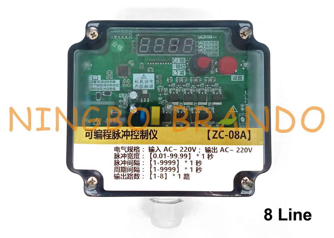 8 de Filterimpuls Jet Valve Sequential Timer Controller van de lijnzak